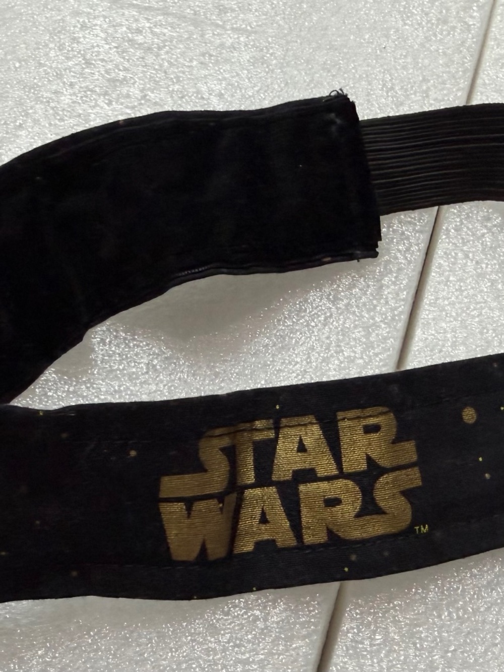 Star Wars Runners Black Headband with Gold glitter